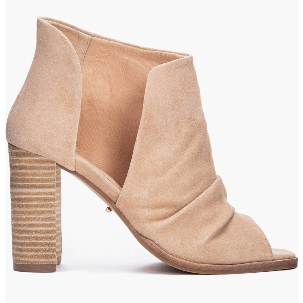 42 Gold Loyalty Open Toe Bootie